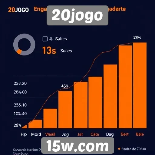 Estatísticas de acesso e engajamento no site 20jogo